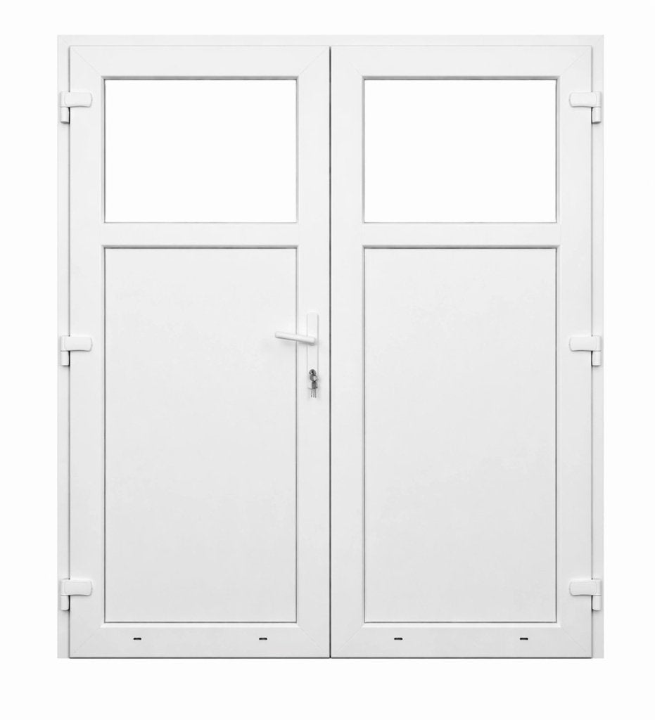 Kunststof | Dubbele Deur 1-3 Glas| Op Maat |, Niet ingevuld, Kunststof, Niet ingevuld, Nieuw