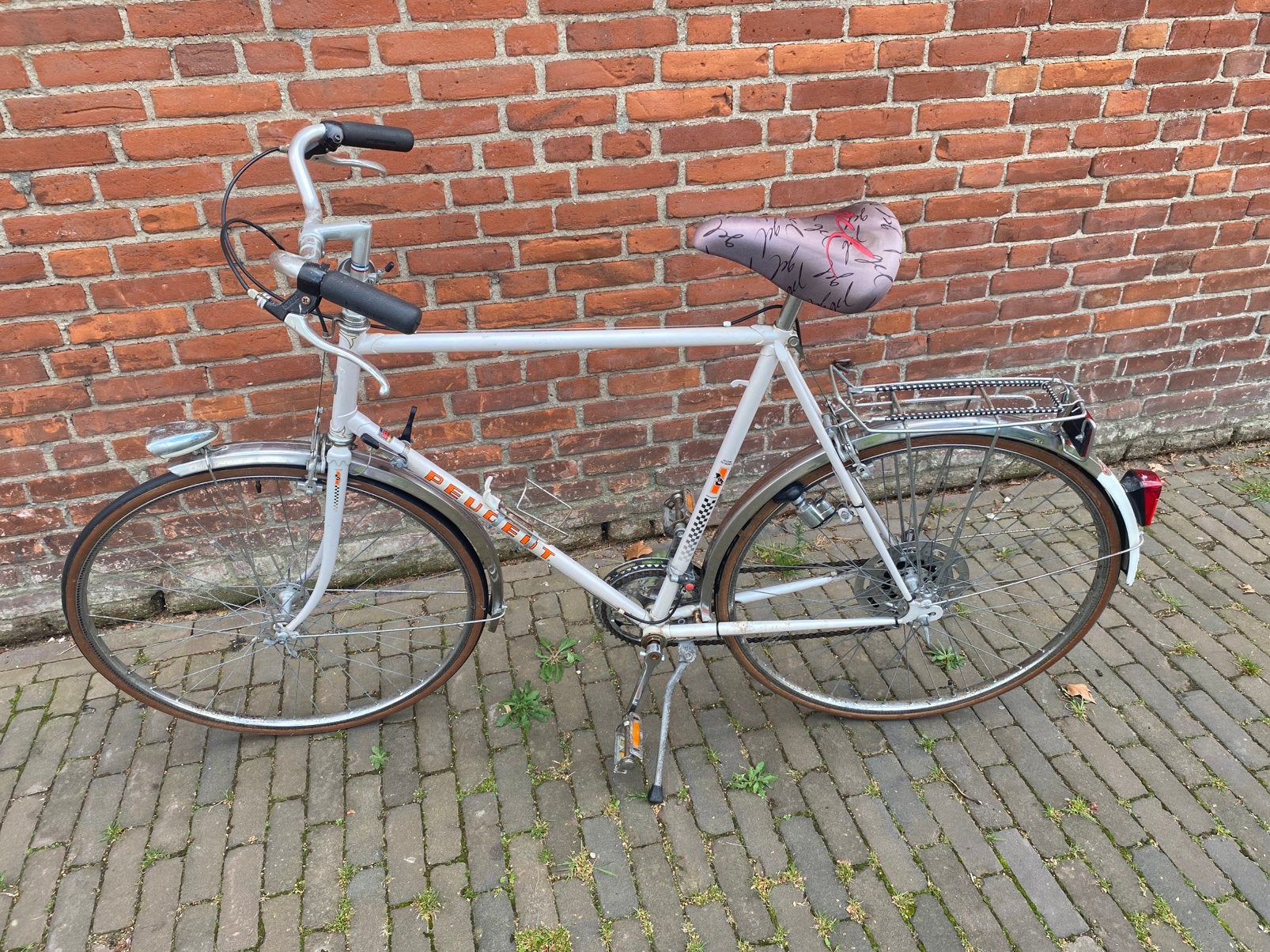 PEUGEOT “champion du monde”-vintage race/sport fiets-1969, 28 inch, 10 tot 15 versnellingen, Velgrem, Zo goed als nieuw