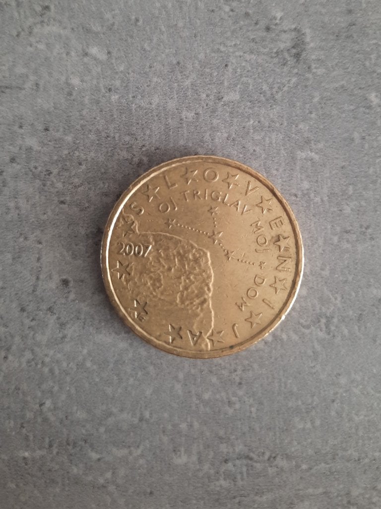 Munt 50 Cent - Slovenië 2007, Ophalen of Verzenden, Slovenië, 50 cent, Losse munt
