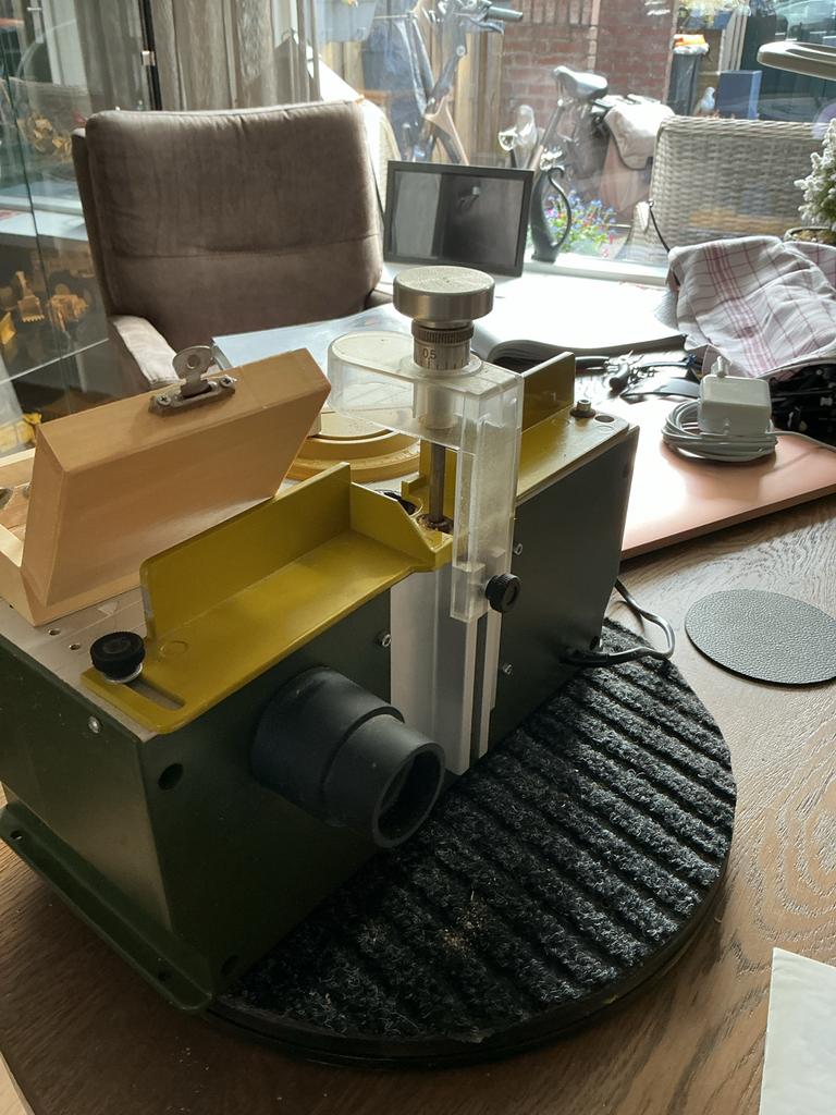 Proxxon bovenfrees MT 300 met freesjes en handleiding, Ophalen, Gebruikt, Elektrisch, Bovenfrees