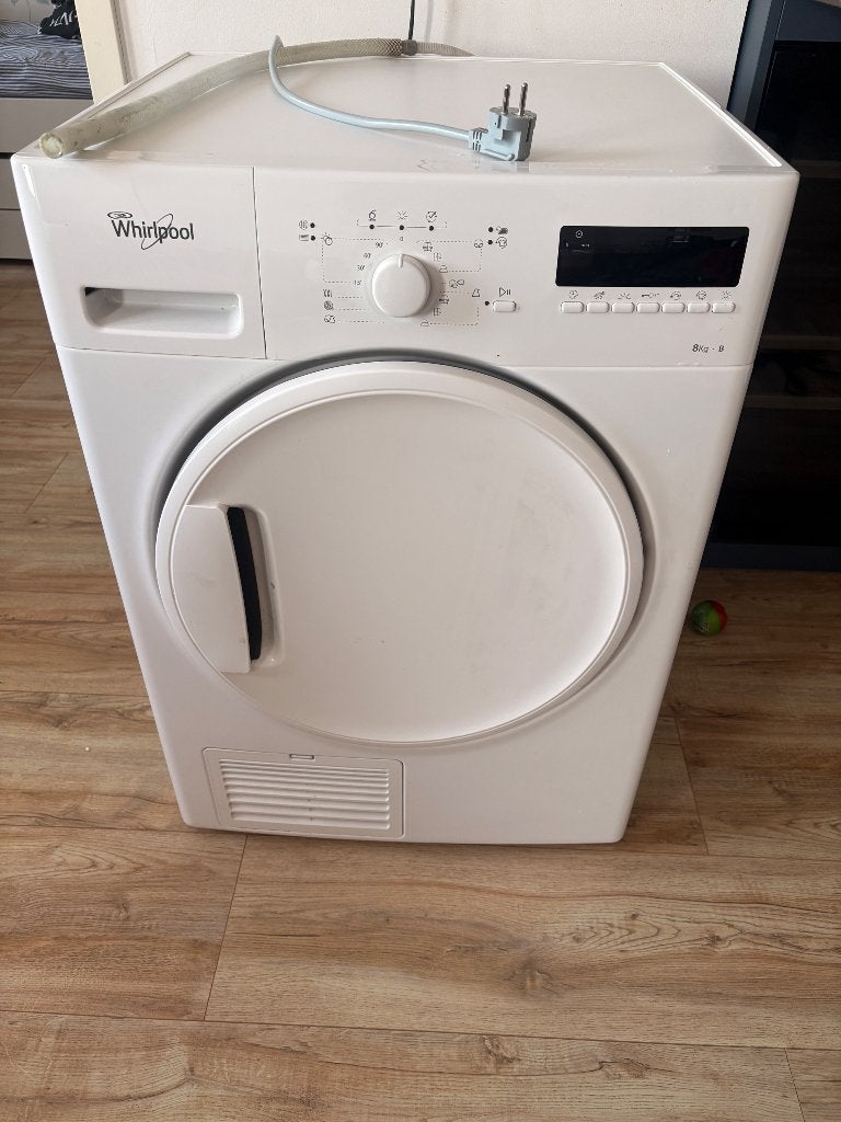 Whirlpool stand alone dryer, Witgoed en Apparatuur, Wasdrogers, Ophalen, Gebruikt, 8 tot 10 kg, 85 tot 90 cm