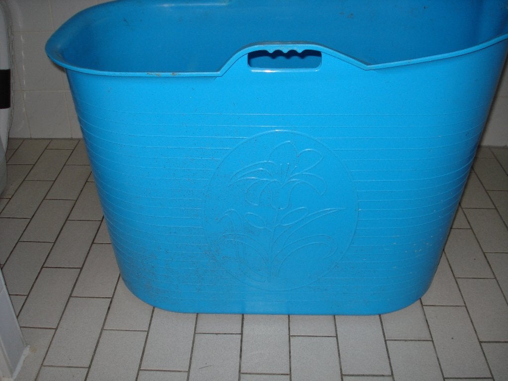 zitbad, bath bucket, blauw, Ophalen, Zo goed als nieuw, Blauw, Overige typen