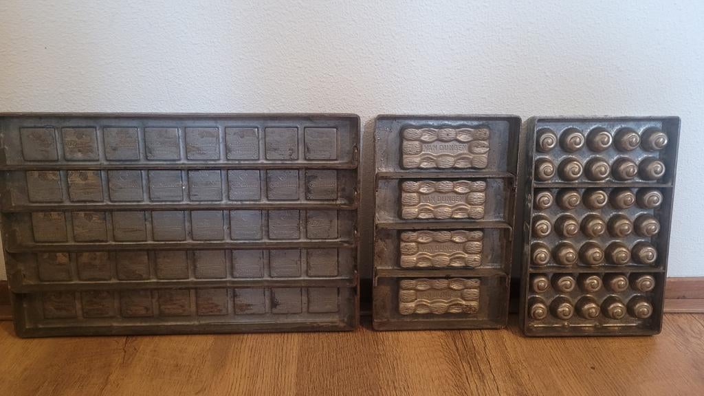 Oude Chocolade vormen, Ophalen, Gebruikt