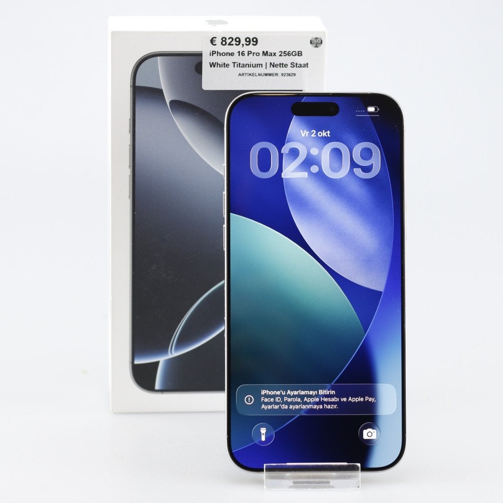 iPhone 16 Pro Max 256GB White Titanium | Nette Staat, Apple, Zo goed als nieuw, Support@apple.com, One Apple Park Way
Cupertino, CA 95014
United States