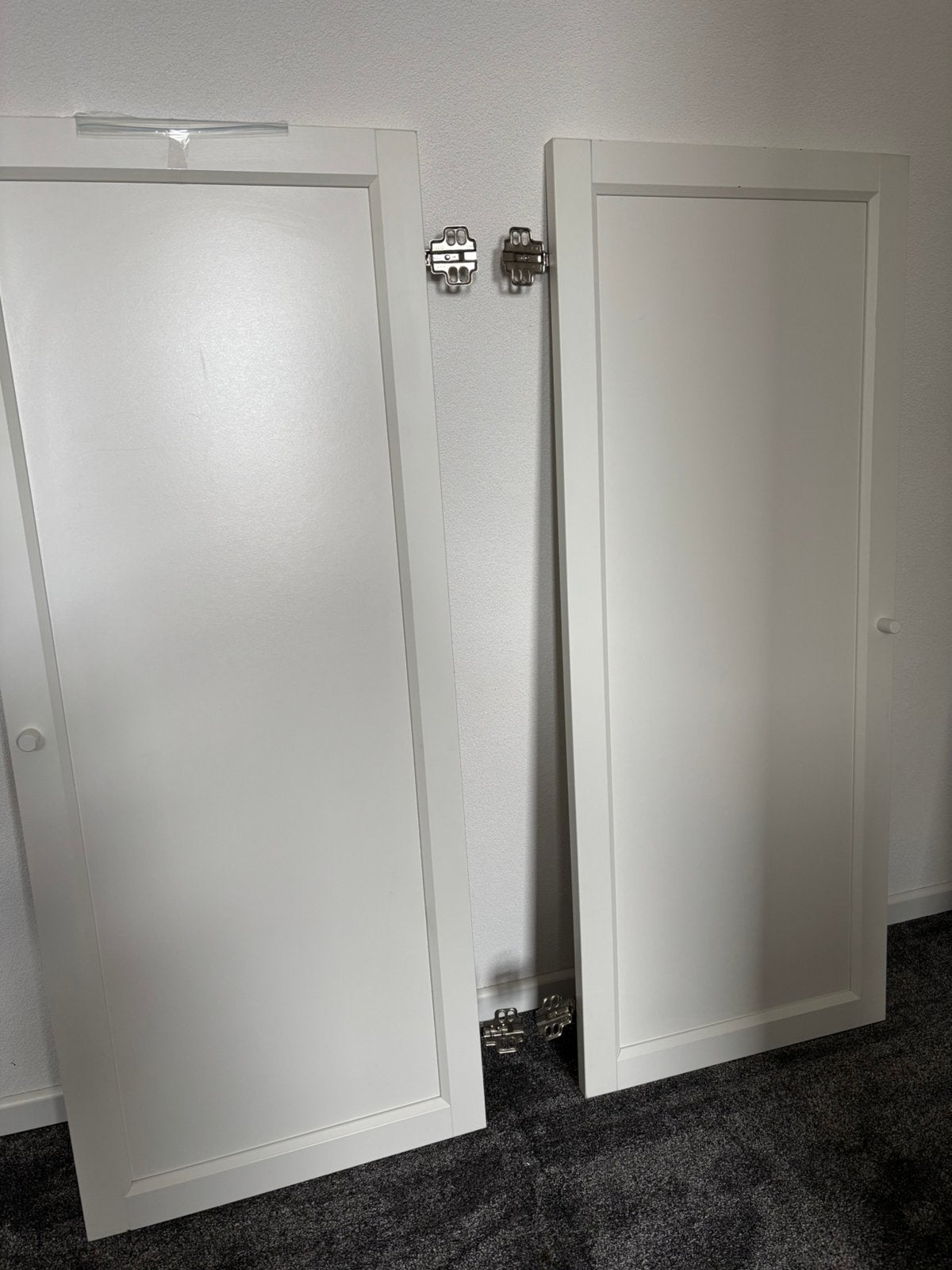 2 x Ikea oxberg deuren en 3 billy planken wit, Huis en Inrichting, Ophalen, Gebruikt