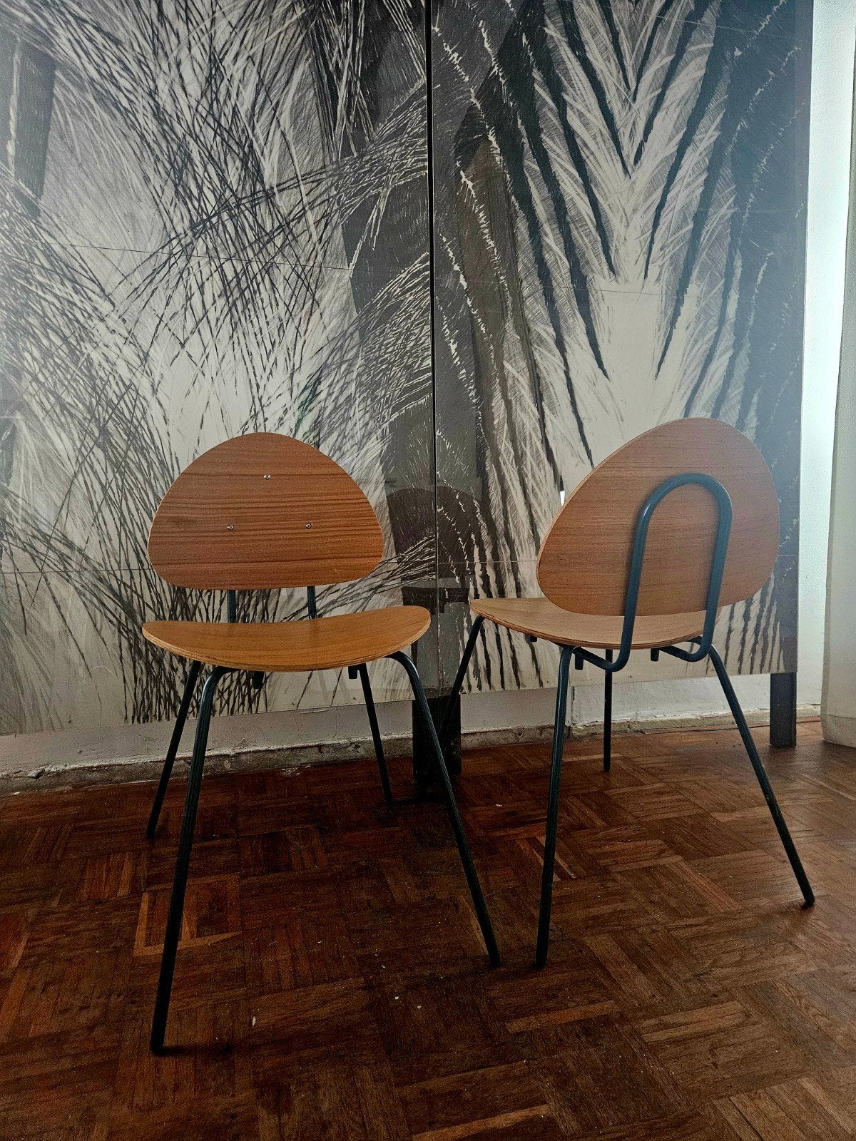 2 Sostrene Grene stoeltjes, Ophalen, Gebruikt, Twee, Bruin