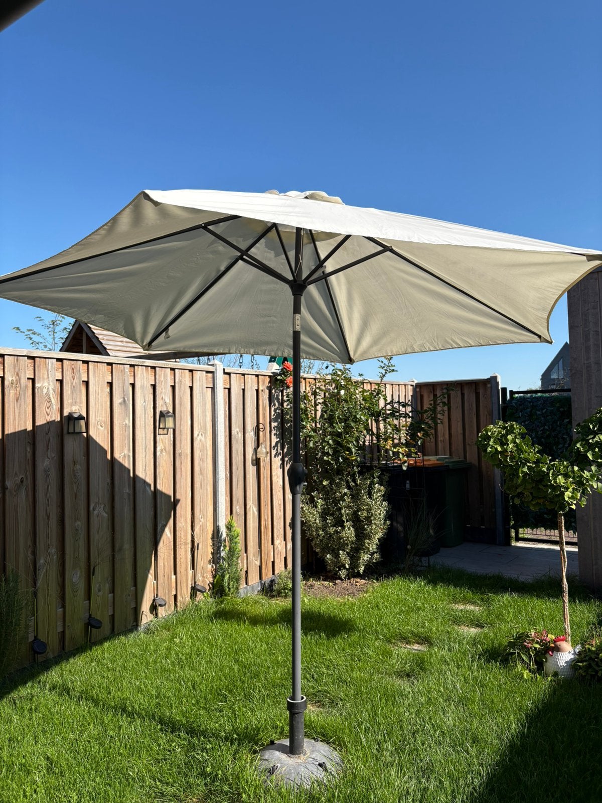 Parasol set/ garden umbrella, Ophalen, Gebruikt, Zweefparasol