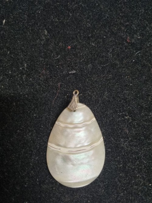 ketting hanger parelmoer schelp [755], Ophalen of Verzenden, 'T Olde Gre-j, Info@toldegrej.nl, Endepoelstraat 20f Didam