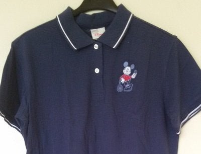 Disney Store / Mickey Mouse pique polojurk maat L (NIEUW), Blauw, Maat 42/44 (L), Nieuw, Ophalen of Verzenden