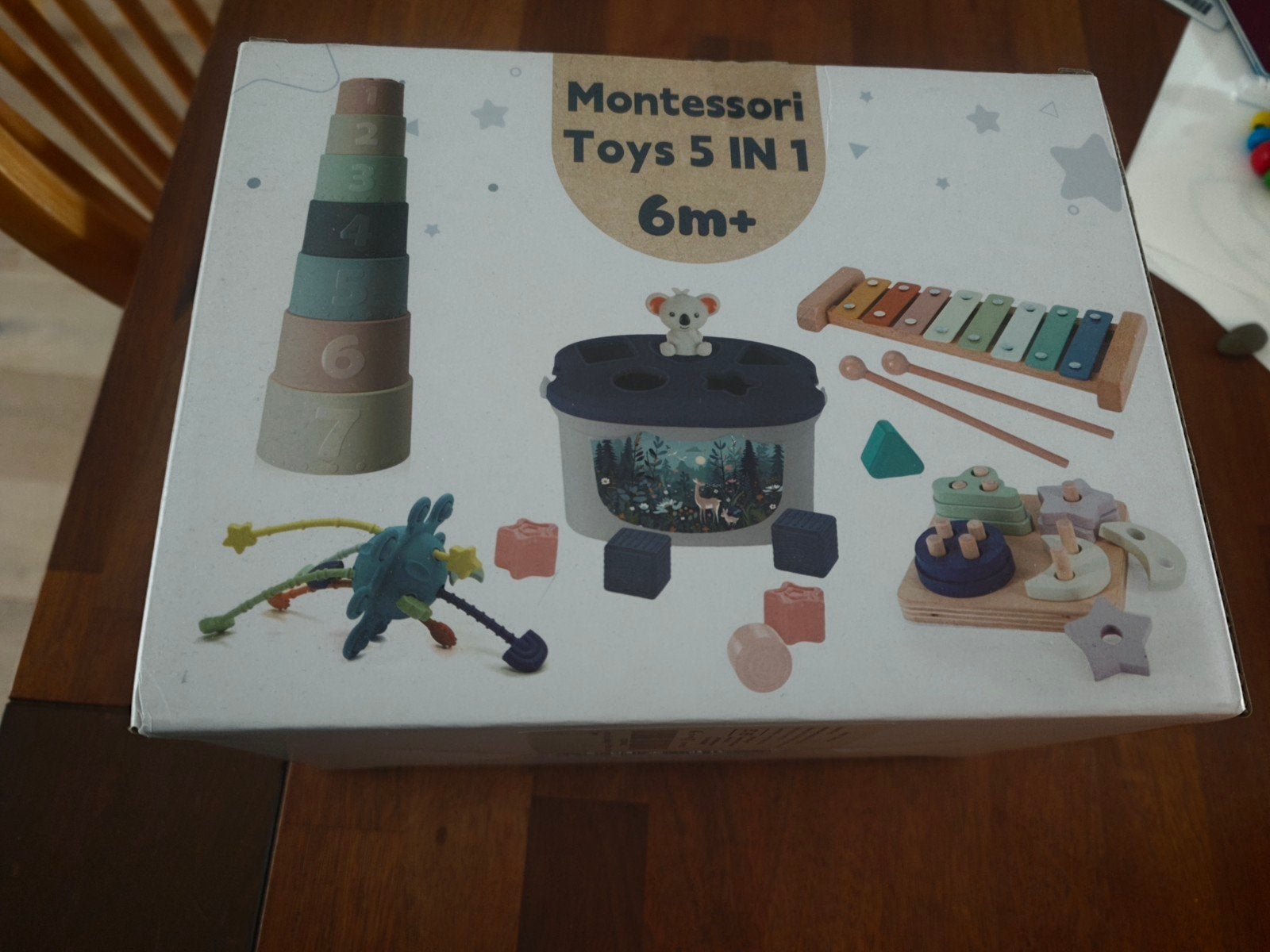 Montessori Speelgoed Set 5-in-1 - Nieuw in Doos, Ophalen of Verzenden, Nieuw, Overige typen, Met geluid