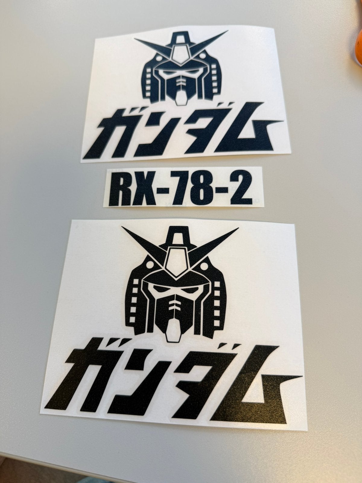 Gundam RX-78-2 Sticker Set Anime Decals 3 Zwart Wit stickers, Ophalen of Verzenden, Nieuw