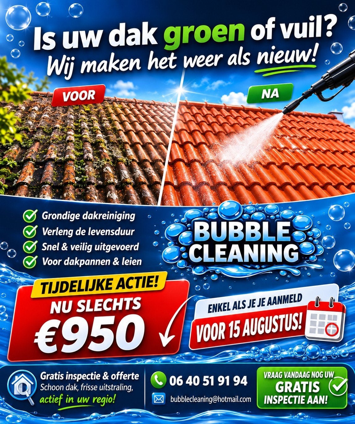ACTIE! nog 2 weken! Dakreiniging