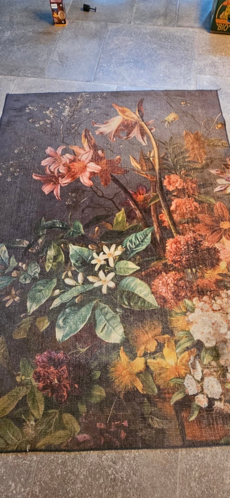 Vloerkleed Onia Multicolor met bloemen dessin 230x160 cm, Gebruikt, Bloemen, Modern, Klassiek, 150 tot 200 cm, Oranje