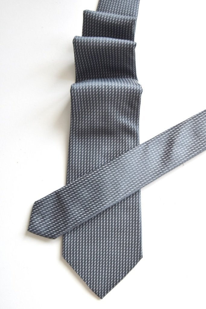 Nieuwe Giorgio Armani zijden stropdas, das, blauw/grijs/wit, Nieuw, Giorgio Armani, Met patroon, Meerkleurig