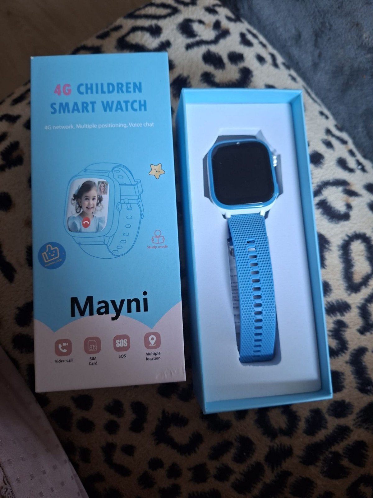 Mayni 4G Kinder Smartwatch - Nieuw in doos, Sieraden, Tassen en Uiterlijk, Ophalen, Nieuw, Blauw, Jongen of Meisje