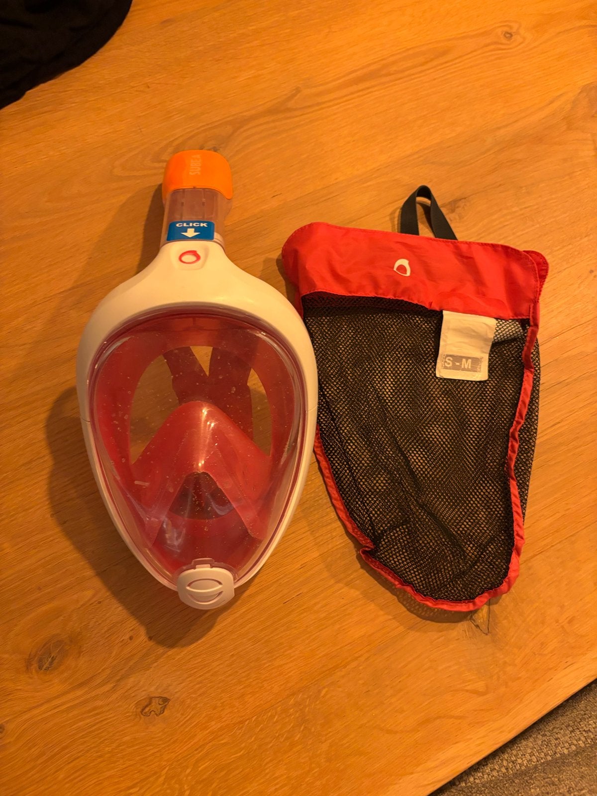 Snorkelmasker Easybreath Subea (S-M), Ophalen of Verzenden, Gebruikt, Snorkelmasker