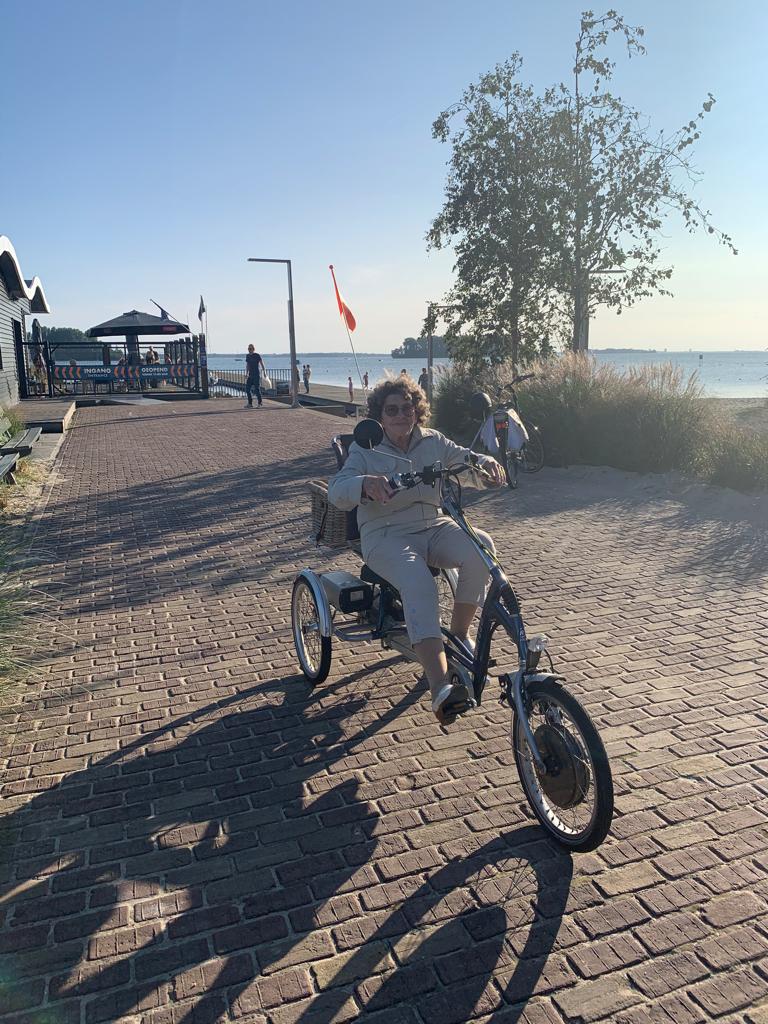 Driewieler fiets voor senior, 2 accu’s, trapondersteuning, Ophalen, Gebruikt, Van Raam, Verstelbare zitting