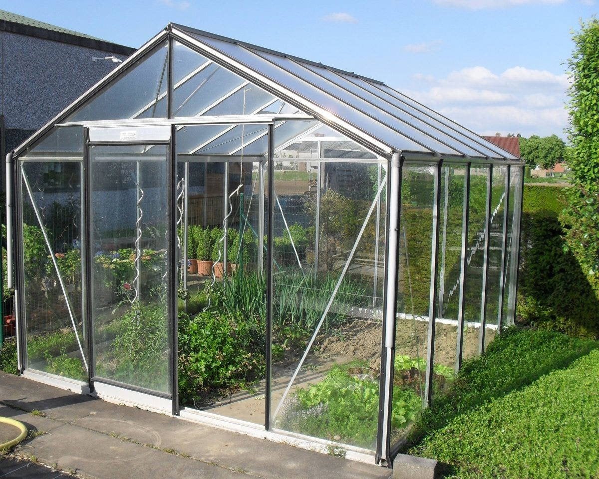 Te koop zeer mooie Kas, Tuin en Terras, Ophalen, Glas, Gebruikt, Aluminium