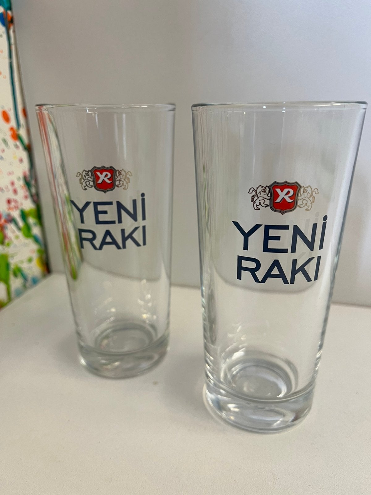 Yeni Raki glazen set van 2 glazen, Ophalen of Verzenden, Nieuw, Borrel- of Shotglas