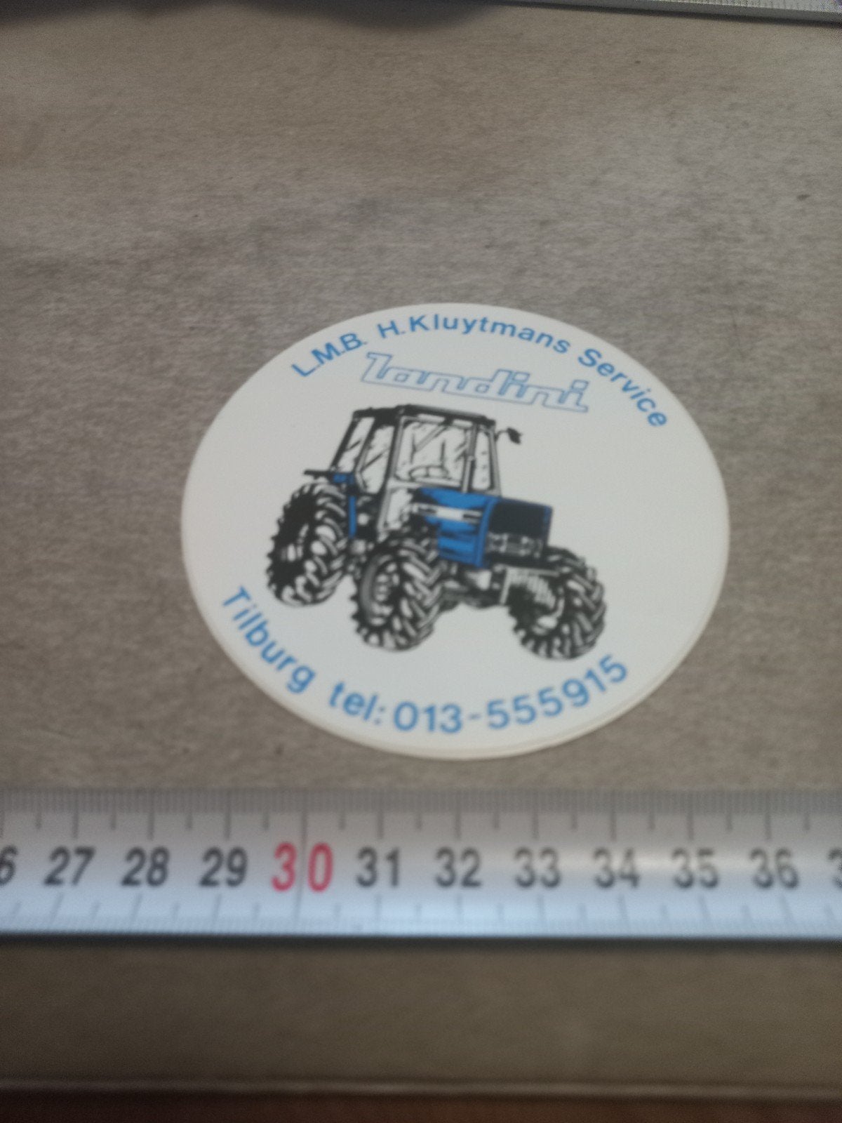 Landini Tractor Sticker - LMB H. Kluytmans Service Tilburg, Ophalen of Verzenden