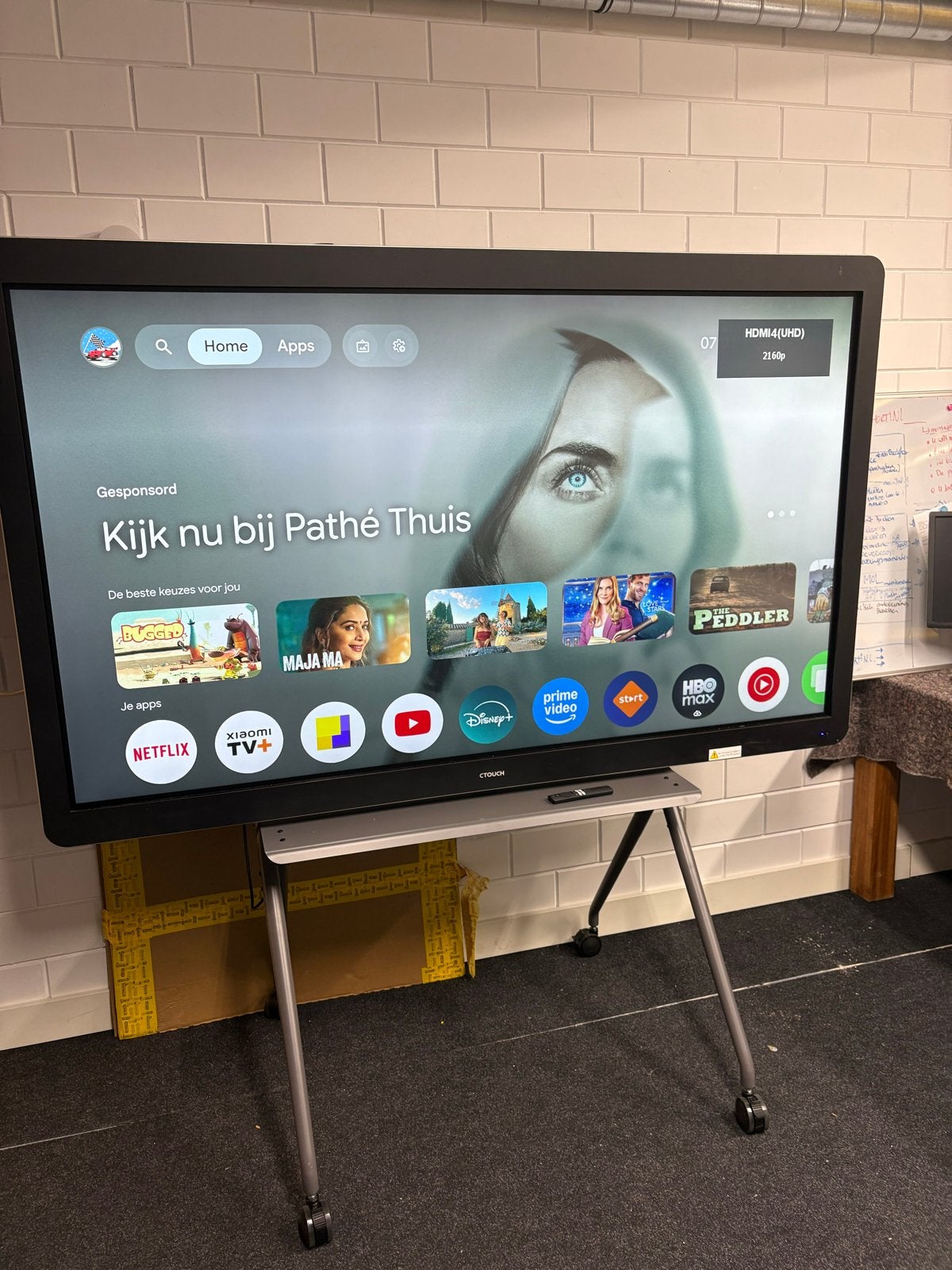 CTOUCH Touch LED Display 84 inch, LED, 50 Hz, Zo goed als nieuw, 100 cm of meer