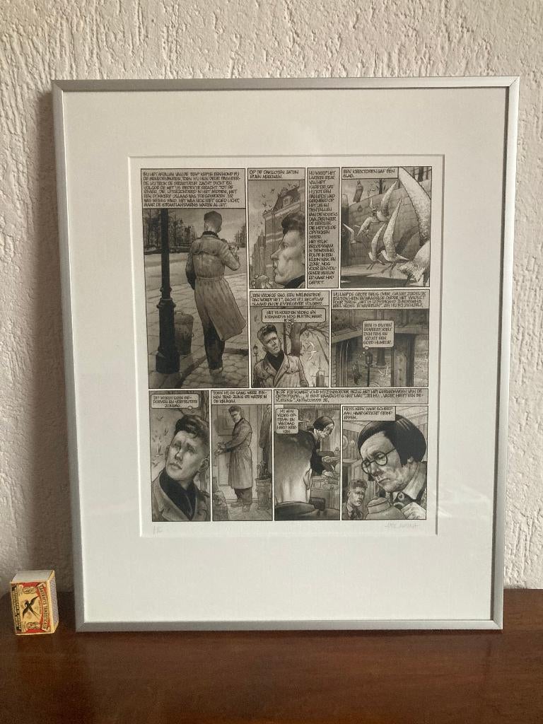 Dick Matena De Avonden Gerard Reve gesigneerde zeefdruk, Ophalen of Verzenden