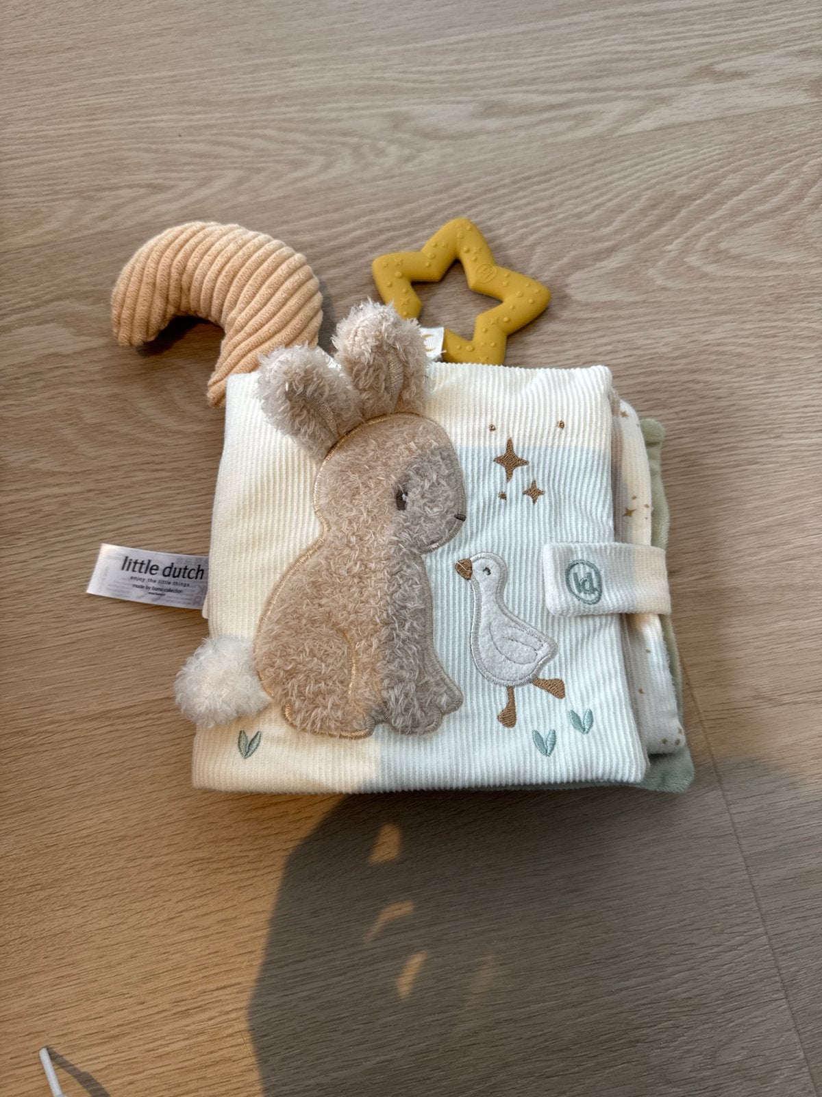 Little Dutch Knuffel voel boekje Konijn en Gans, Ophalen, Zo goed als nieuw, Overige typen