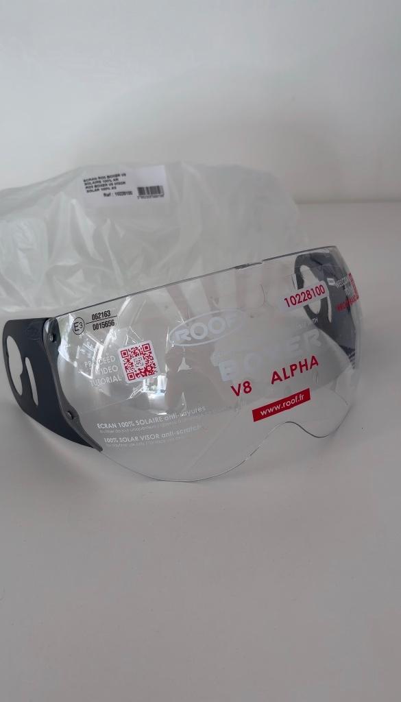 Nieuw Roof Boxer V8 Alpha Vizier Helder Doorzichtig, Ophalen of Verzenden, Nieuw met kaartje, Systeemhelm, Overige merken