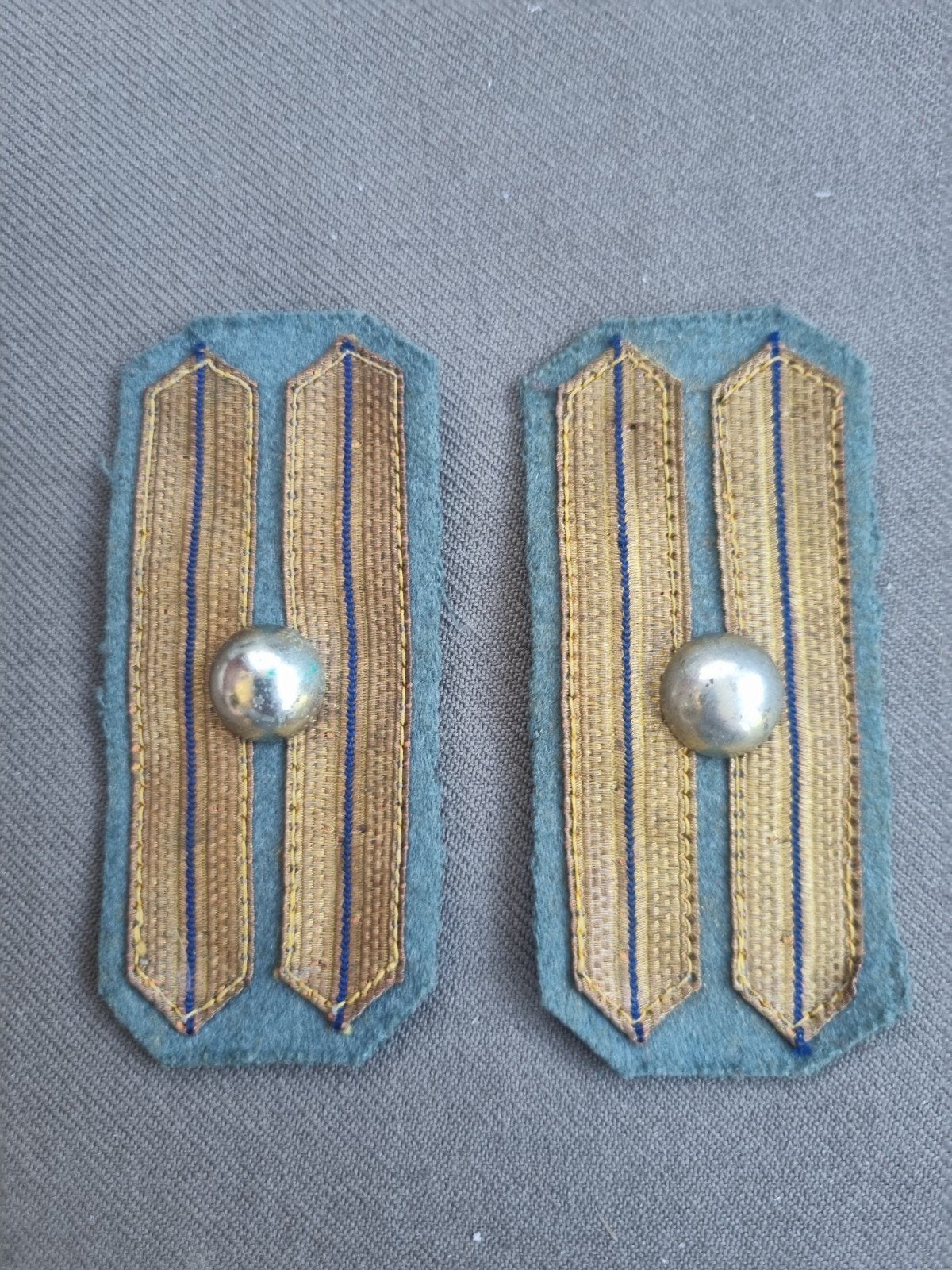 setje oude kraagemblemen adjudant, Ophalen of Verzenden, Landmacht, Nederland, Embleem of Badge