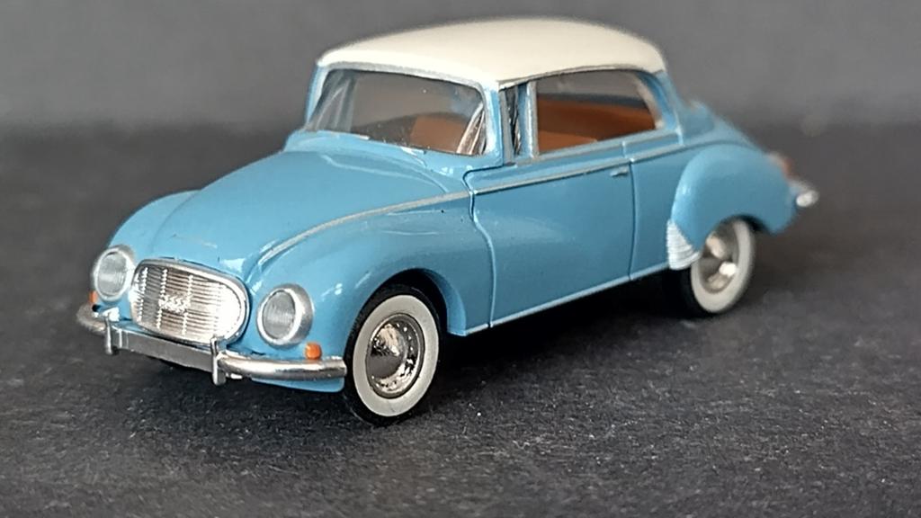 Dkw Auto Union 1000 S Lichtblauw 1:87 Brekina Pol, Auto, Brekina gmbh, Info@brekina.de, Nieuw