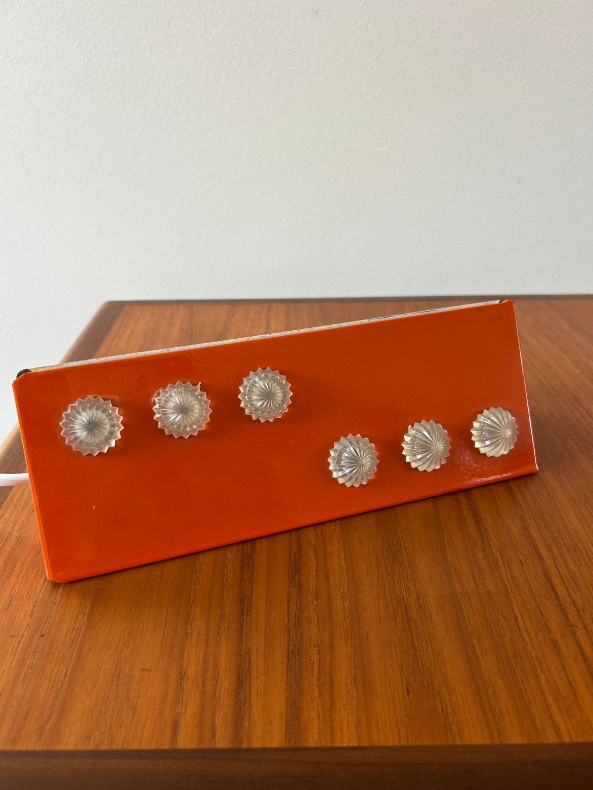 Vintage Herda wandlamp / bedlamp  l Oranje 🧡 | jaren 60/70, Ophalen of Verzenden, Zo goed als nieuw, Metaal