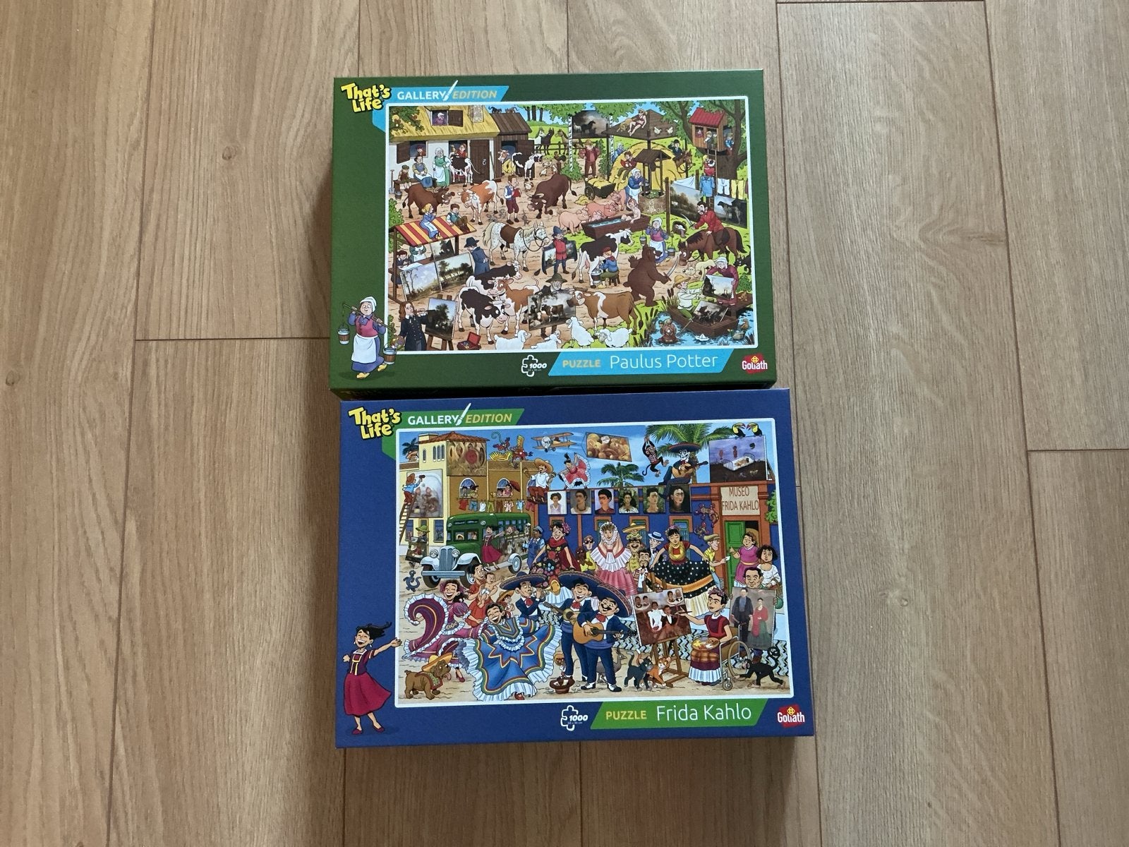 2 That's Life Gallery Edition Puzzels: Paulus Potter & Frida, Ophalen of Verzenden, Zo goed als nieuw, Legpuzzel