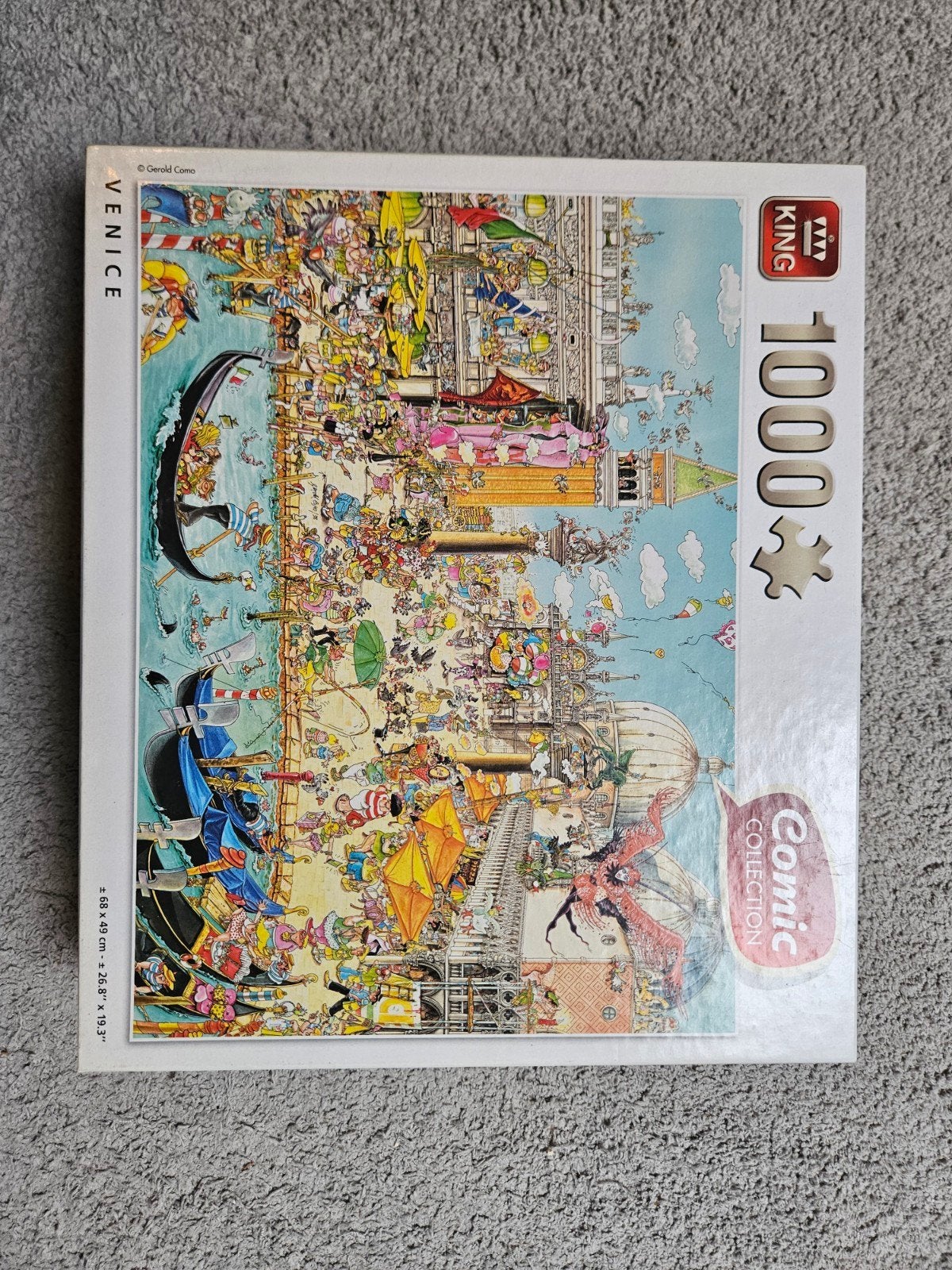 King Comic Collection Legpuzzel - Venetië 1000 stukjes, Hobby en Vrije tijd, Ophalen of Verzenden, 500 t/m 1500 stukjes, Zo goed als nieuw