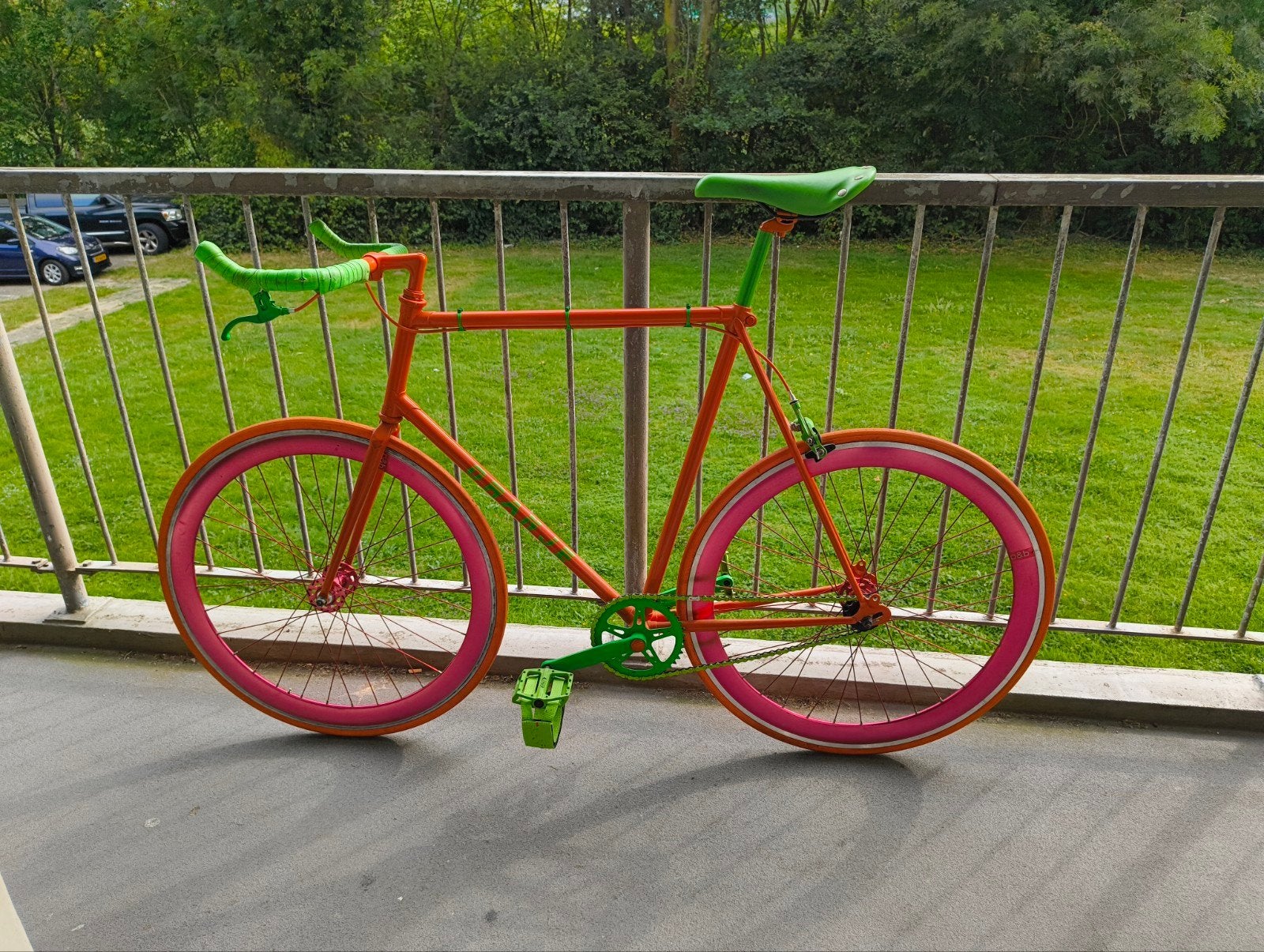 Fixie met bijzonder kleurenpallet, Gebruikt, 61 tot 65 cm, Ophalen, Overige merken