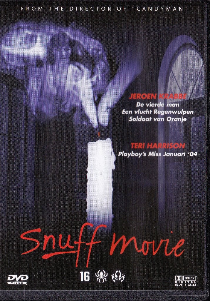 Snuff movie ֎ Jeroen Krabbé, Lisa Enos, Vanaf 16 jaar, Ophalen of Verzenden, Zo goed als nieuw, Horror