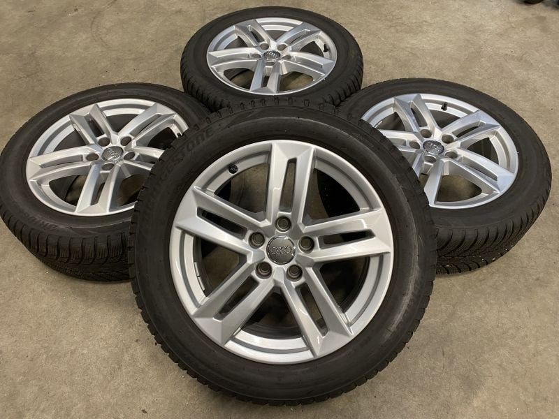 Diversen originele velgen + winterbanden Audi A4 B9, Gebruikt, -, -, Banden en Velgen