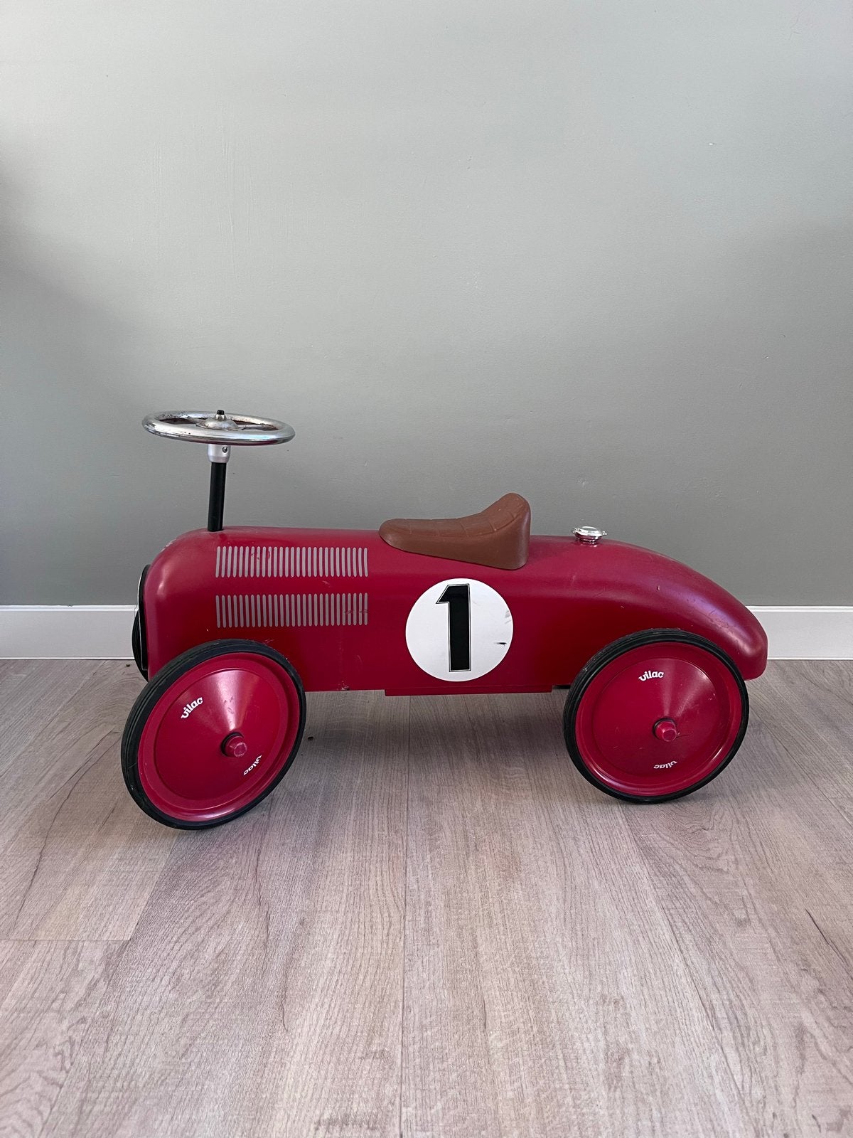 Vilac Vintage Loopauto Rood - Nummer 1, Ophalen, Gebruikt