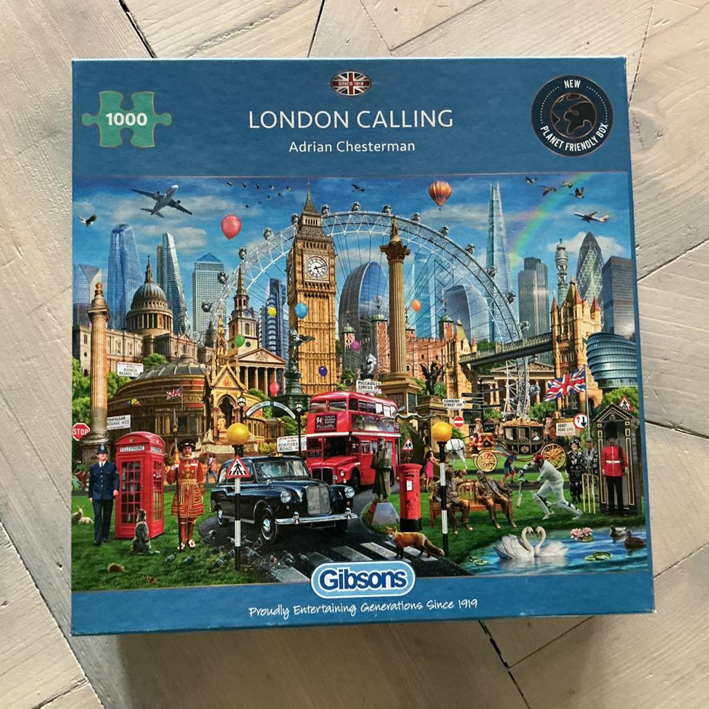 Gibsons legpuzzel 1000 stukjes - London Calling, Ophalen of Verzenden, 500 t/m 1500 stukjes, Zo goed als nieuw, Legpuzzel