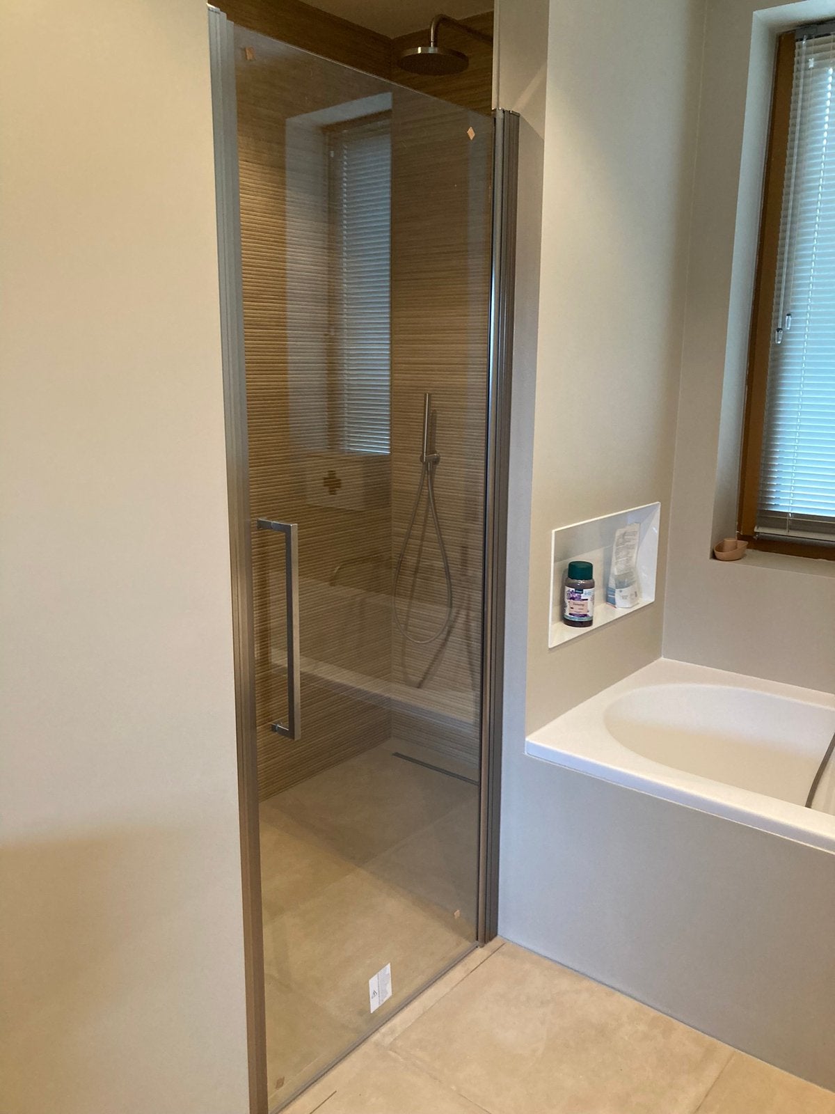 Novellini douchedeur, Ophalen, Zo goed als nieuw, Glas, Douche