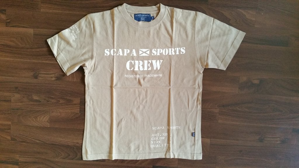 Scapa Sports t-shirt beige maat 12, Scapa, Ophalen of Verzenden, Zo goed als nieuw, Shirt of Longsleeve