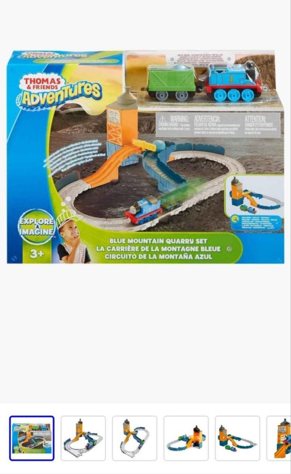 Thomas de Trein Adventures Blue Mountain Quarry Set, Ophalen, Gebruikt