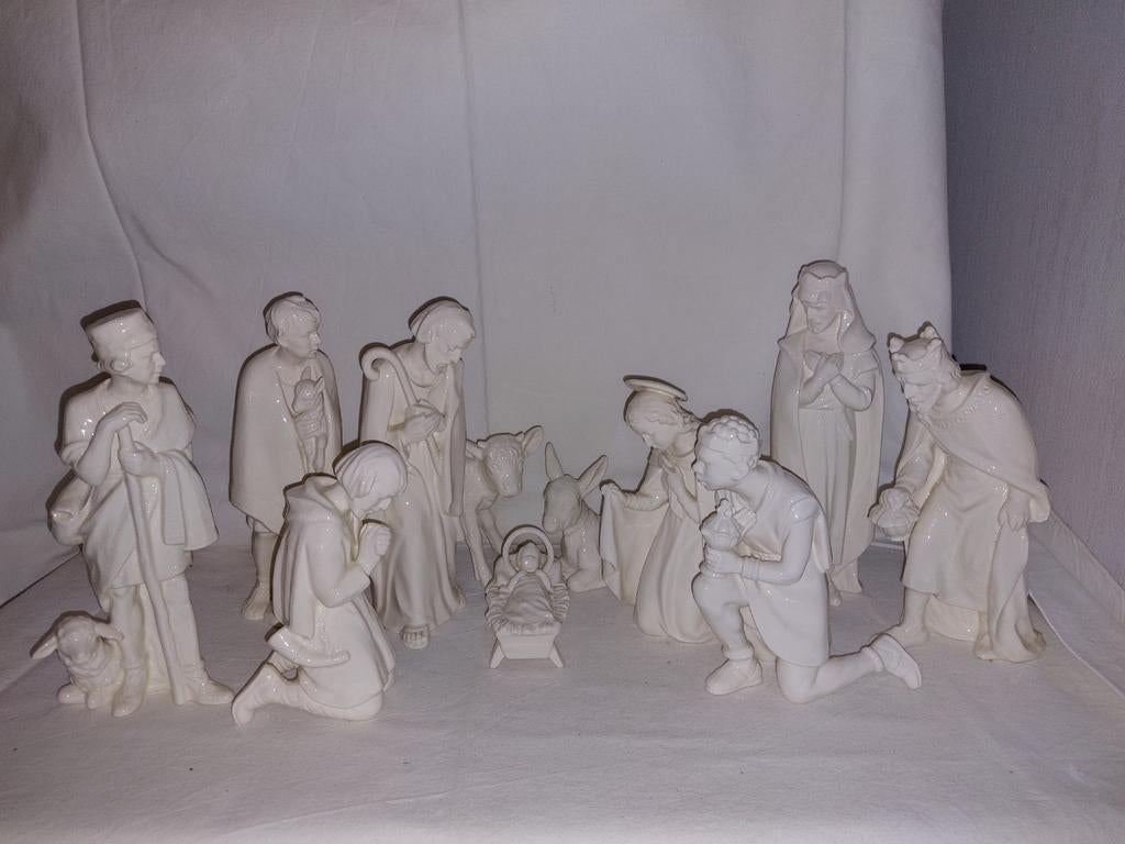 Goebel Hx 306 kerstgroep witte glans zonder kerststal, Diversen, Kerst, Ophalen of Verzenden