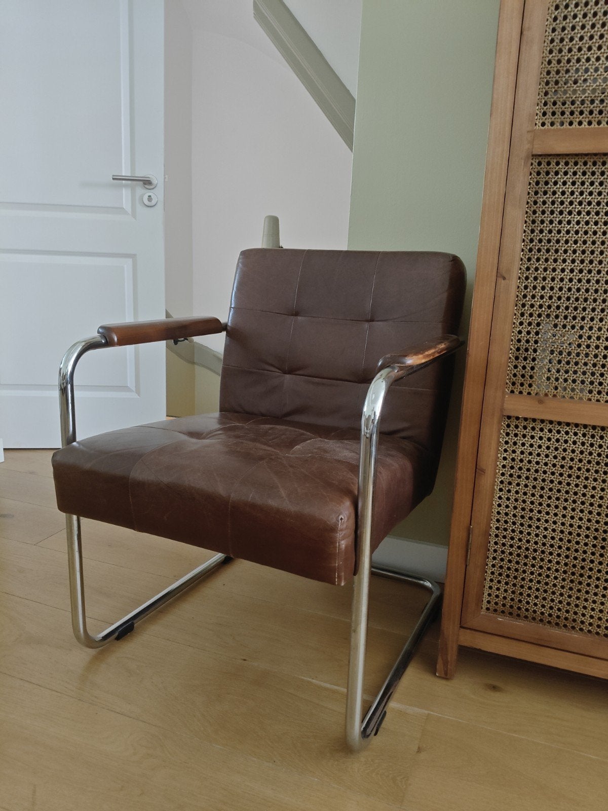 Leren stoel, Ophalen, Gebruikt, 75 tot 100 cm, 50 tot 75 cm