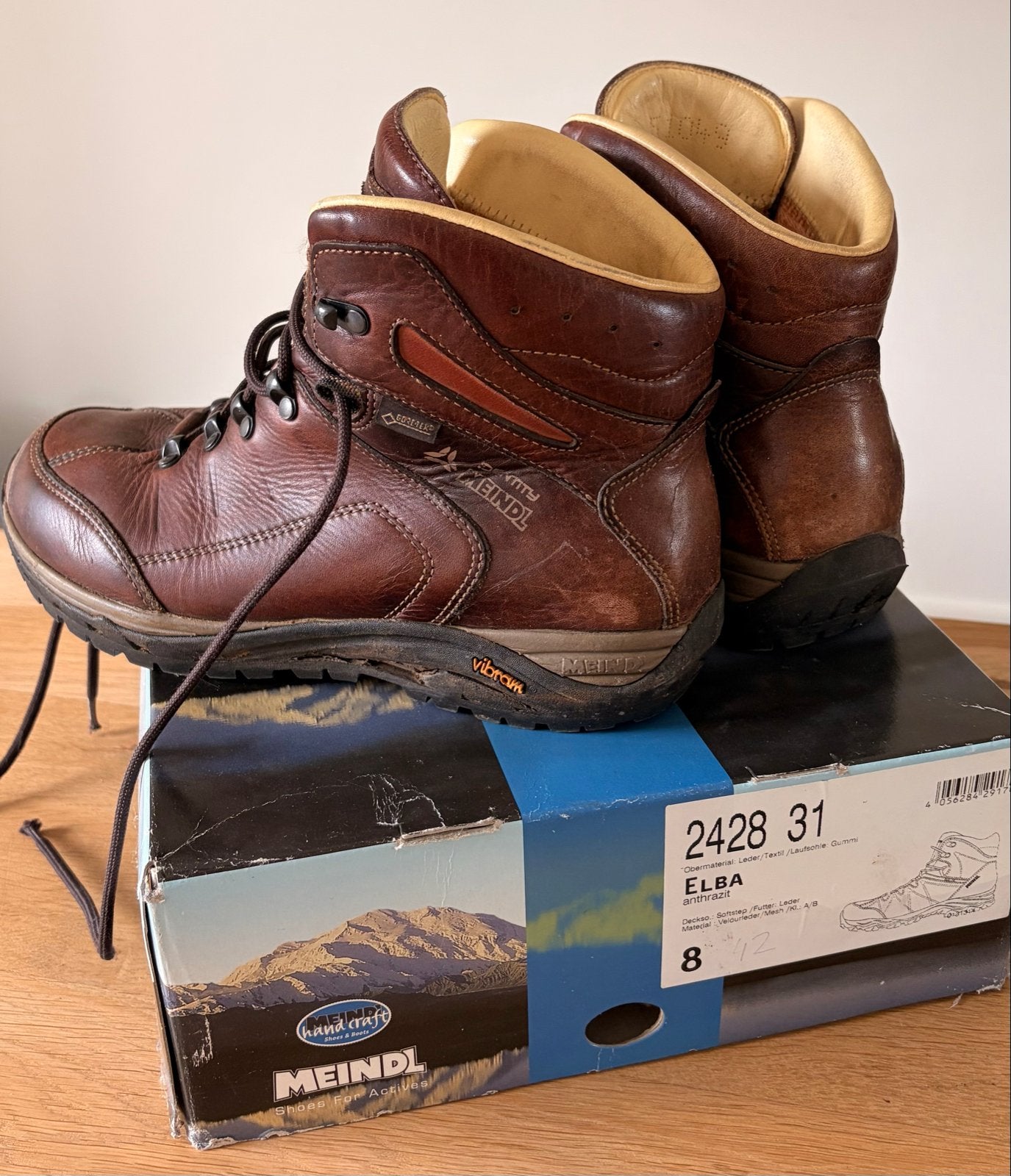 Meindl Elba Gore-Tex wandelschoenen - Maat 42, Ophalen of Verzenden, Gebruikt, Schoenen