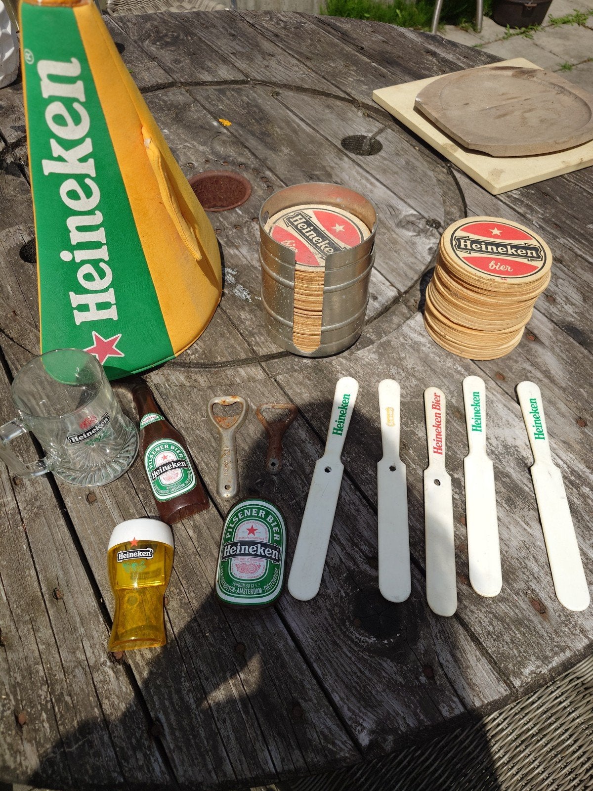 Heineken verzameling: bierpullen, openers, onderzetters, Ophalen of Verzenden