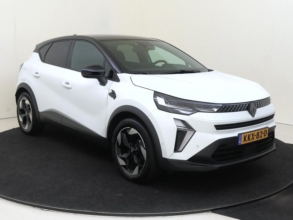 Renault Captur 1.8 E-Tech full hybrid 160 techno | Automaat, Auto's, Renault, 4 cilinders, Leder en Stof, Wit, Bedrijf