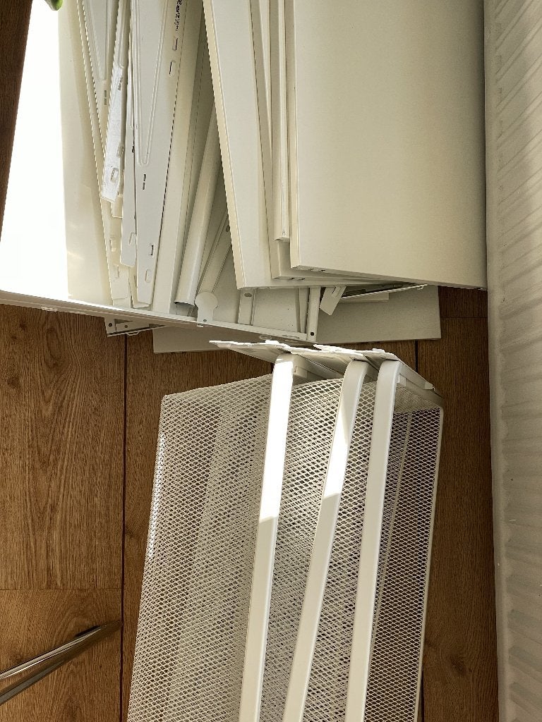 IKEA BOAXEL wardrobe in white, Huis en Inrichting, Kasten | Kledingkasten, Ophalen, Gebruikt, 100 tot 150 cm, 200 cm of meer