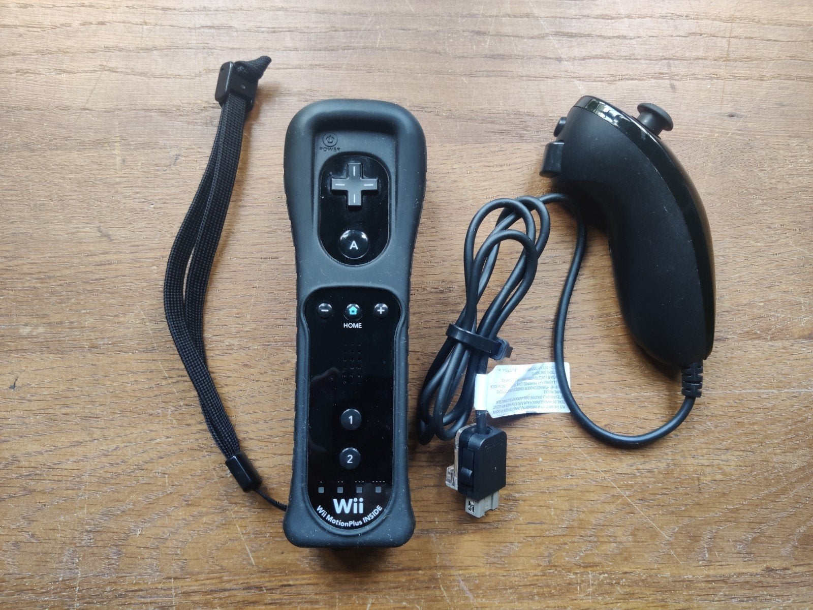 Wii MotionPlus Remote en Nunchuk - Zwart, Ophalen of Verzenden, Gebruikt, Met 1 controller