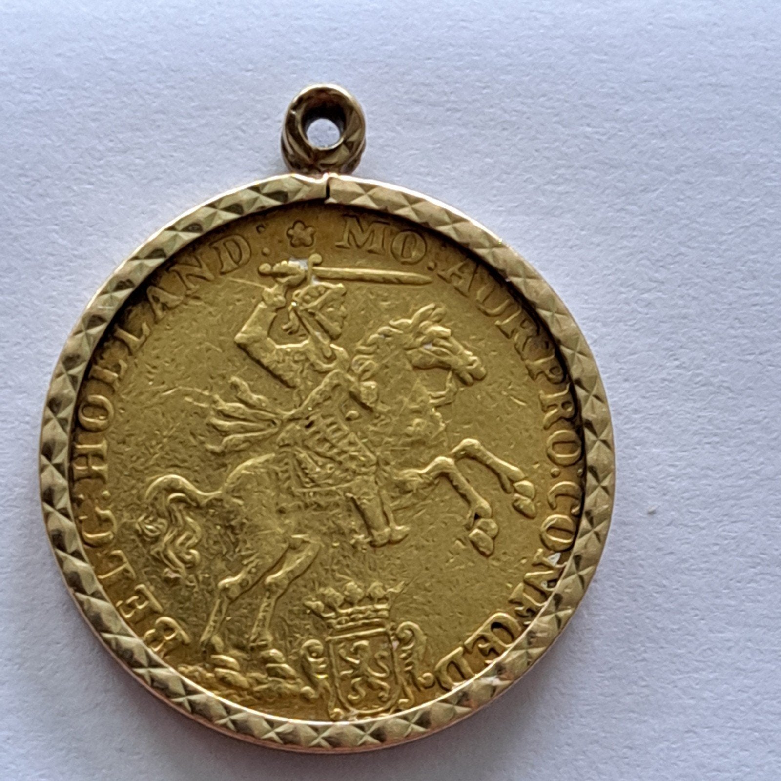 Gouden 7 gulden 1750 (halve gouden ruiter)., Ophalen, Overige landen, Losse munt, Goud