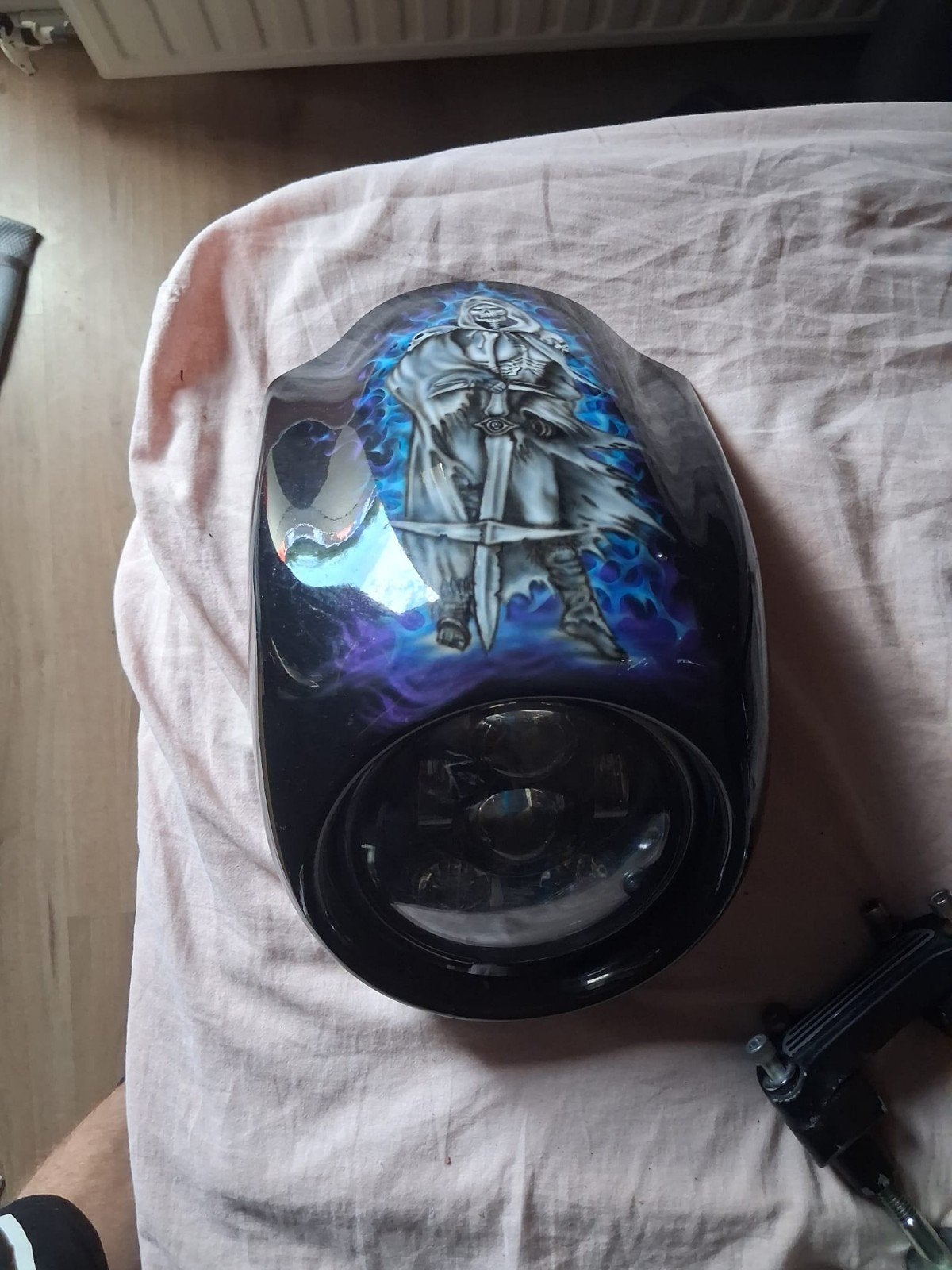 Harley Dyna kuip met LED koplamp en stuur en riser, Motoren, Onderdelen | Harley-Davidson, Ophalen of Verzenden, Gebruikt